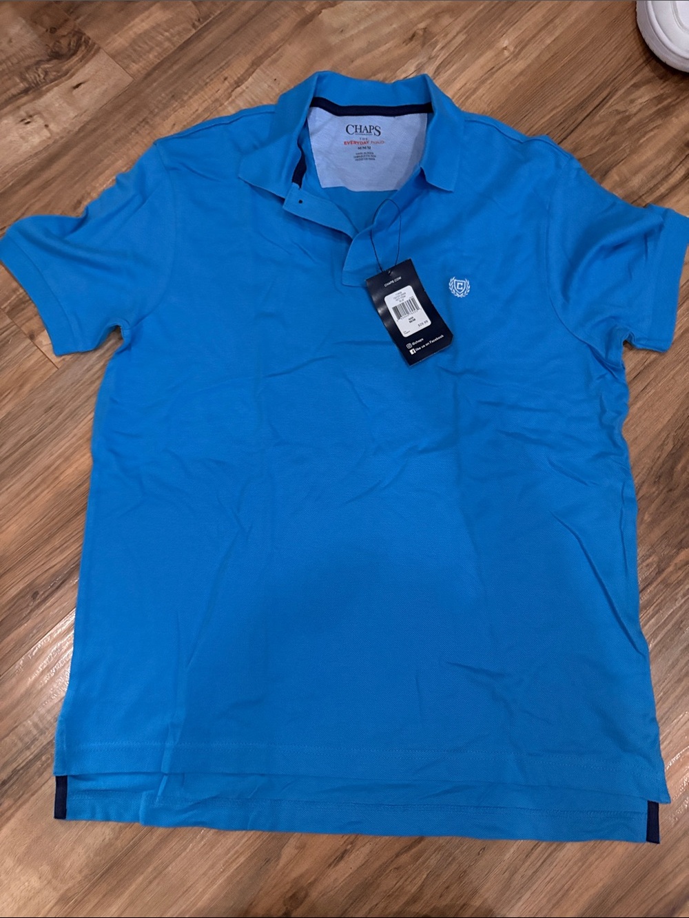 Chaps Men’s Bright Turquoise Polo Shirt